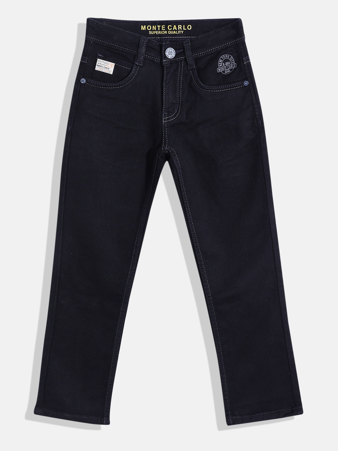 

Monte Carlo Boys Straight Fit Stretchable Jeans, Navy blue