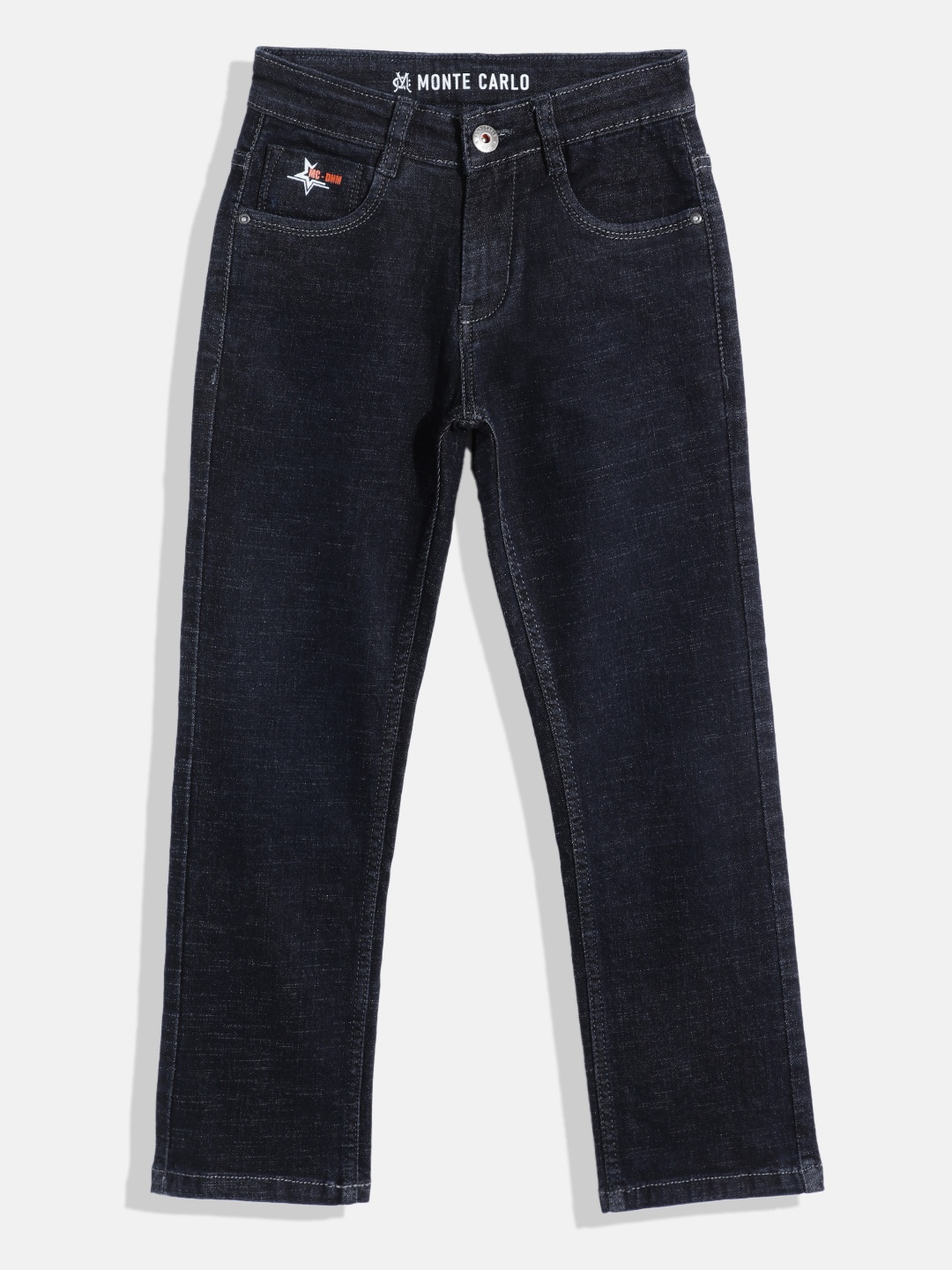 

Monte Carlo Boys Straight Fit Stretchable Jeans, Navy blue