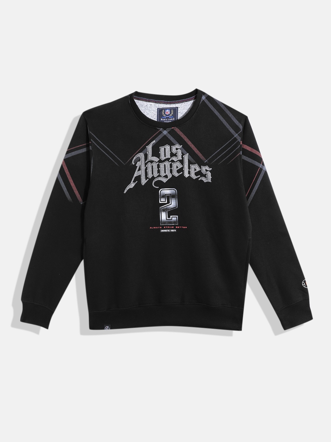 

Monte Carlo Boys Printed Sweatshirt, Black