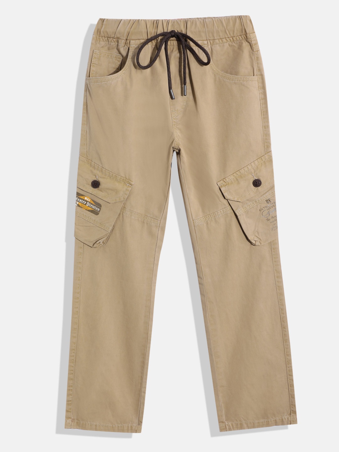 Monte Carlo Boys Printed Track Pants, Khaki
