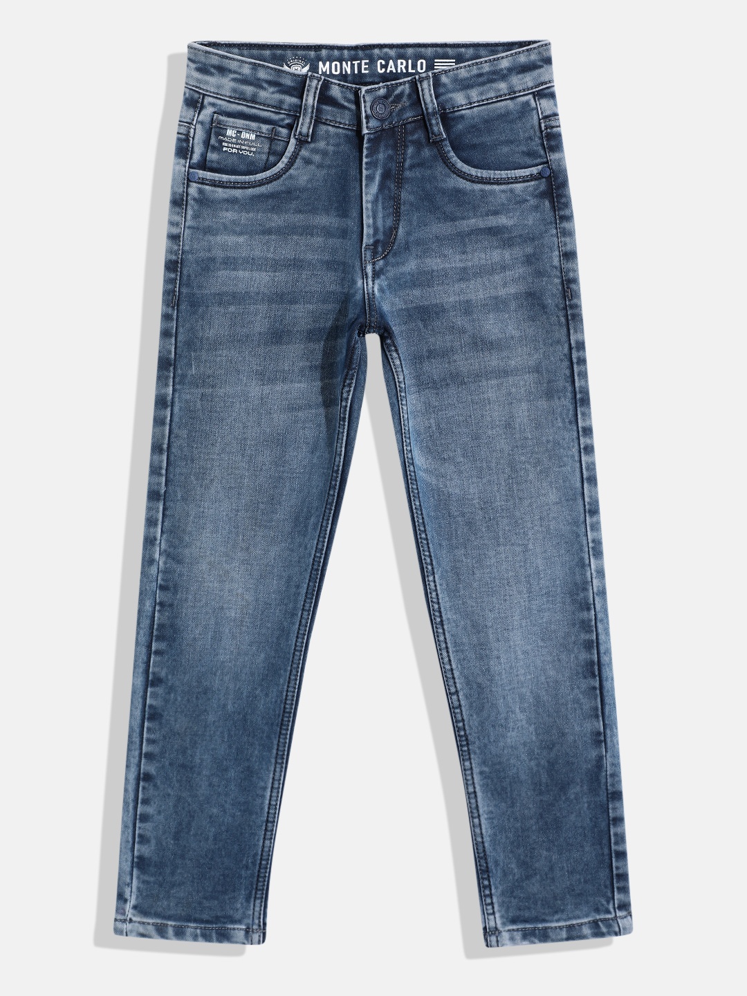 

Monte Carlo Boys Slim Fit Stretchable Jeans, Navy blue