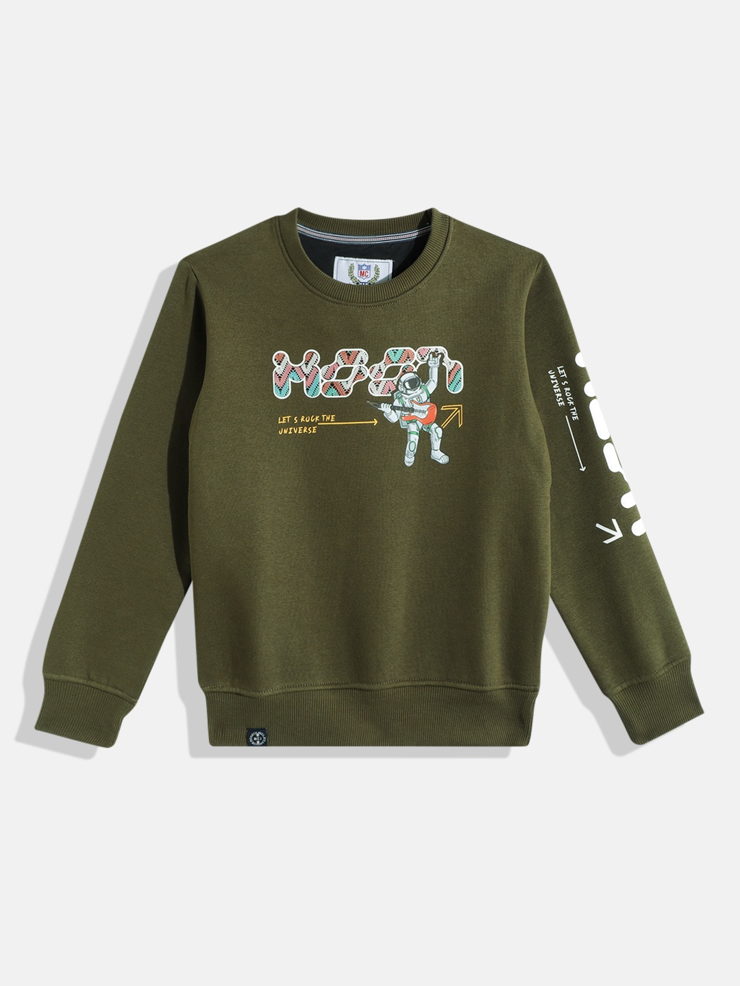 

Monte Carlo Boys Graphic Printed Sweatshirt, Olive