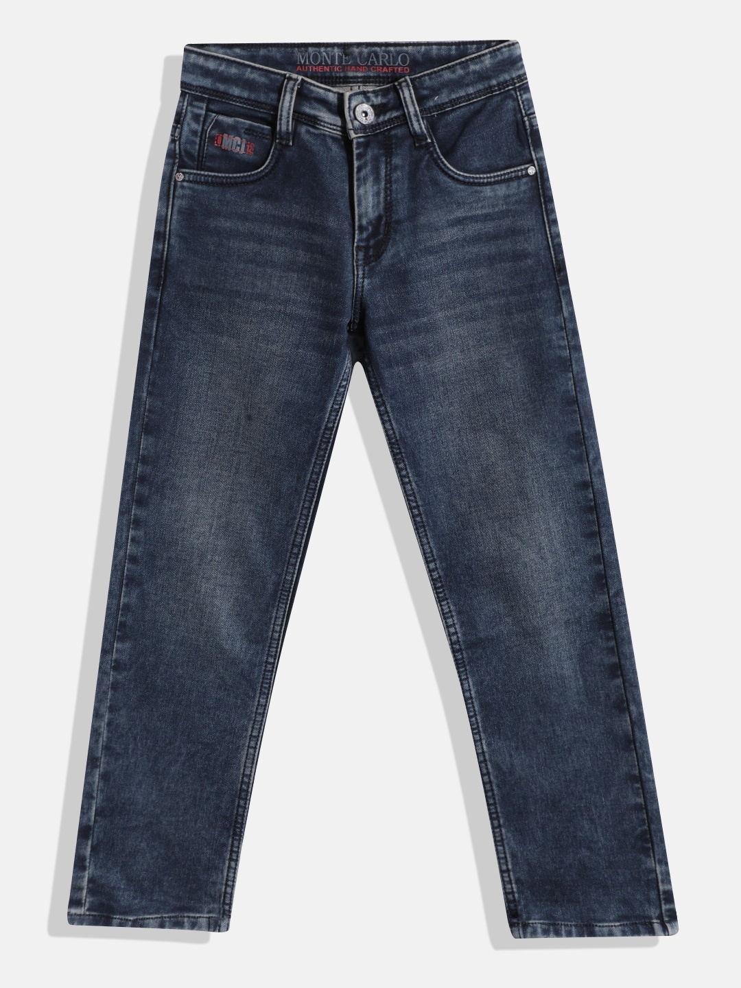 

Monte Carlo Boys Straight Fit Stretchable Jeans, Navy blue