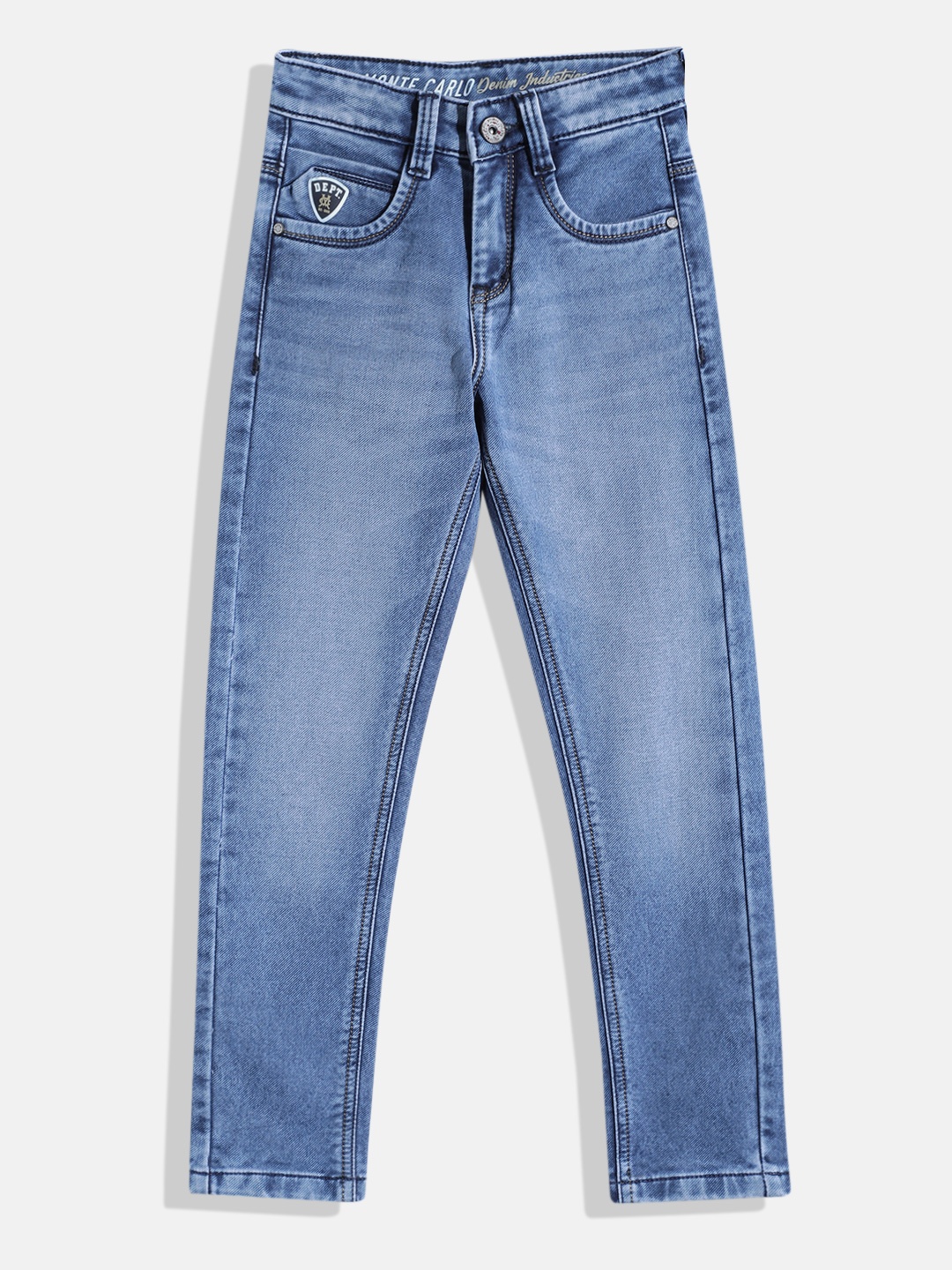 

Monte Carlo Boys Slim Fit Stretchable Jeans, Blue