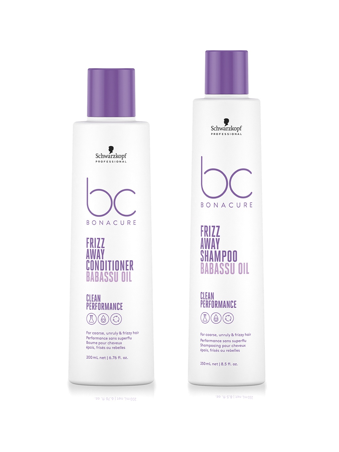 

Schwarzkopf PROFESSIONAL Bonacure Frizz Away Hair Care Combo - 450ml, White