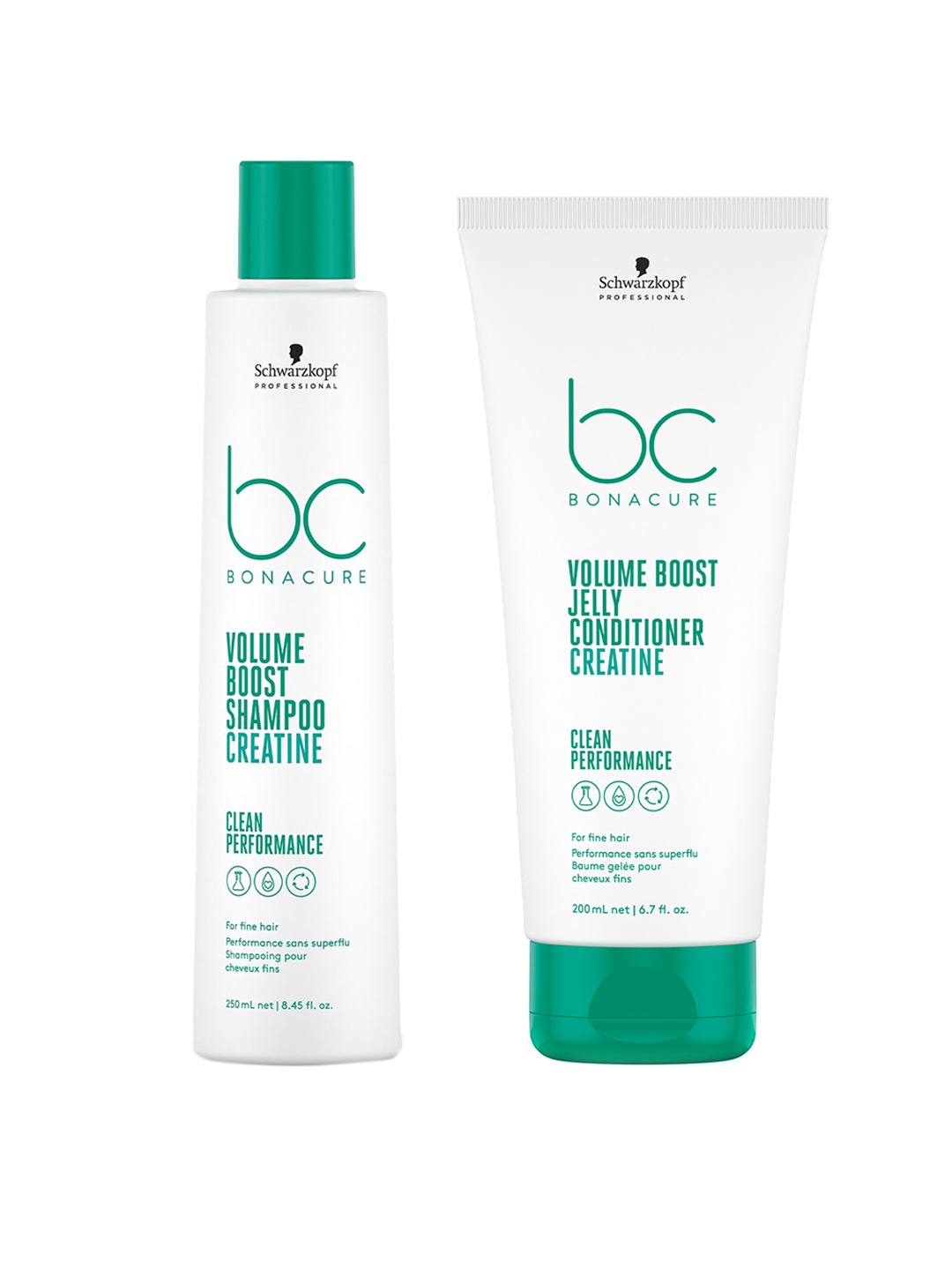 

Schwarzkopf PROFESSIONAL Bonacure Volume Boost Hair Care Combo - 450ml, Green