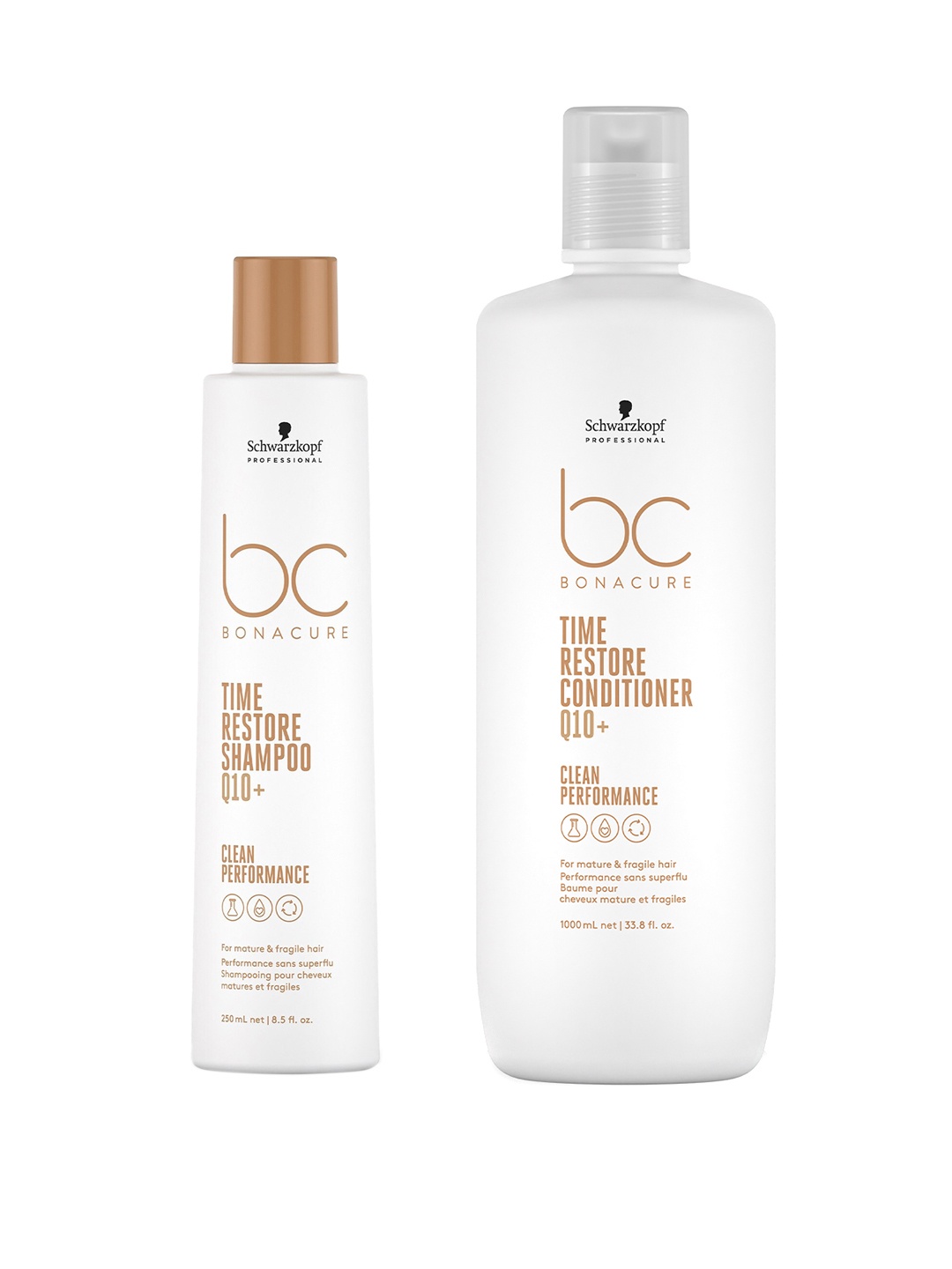 

Schwarzkopf PROFESSIONAL Bonacure Time Restore Hair Care Combo - 1250ml, White