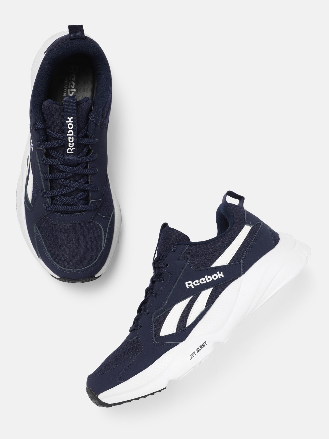 

Reebok Men Billington Zev Woven Design Sneakers, Navy blue