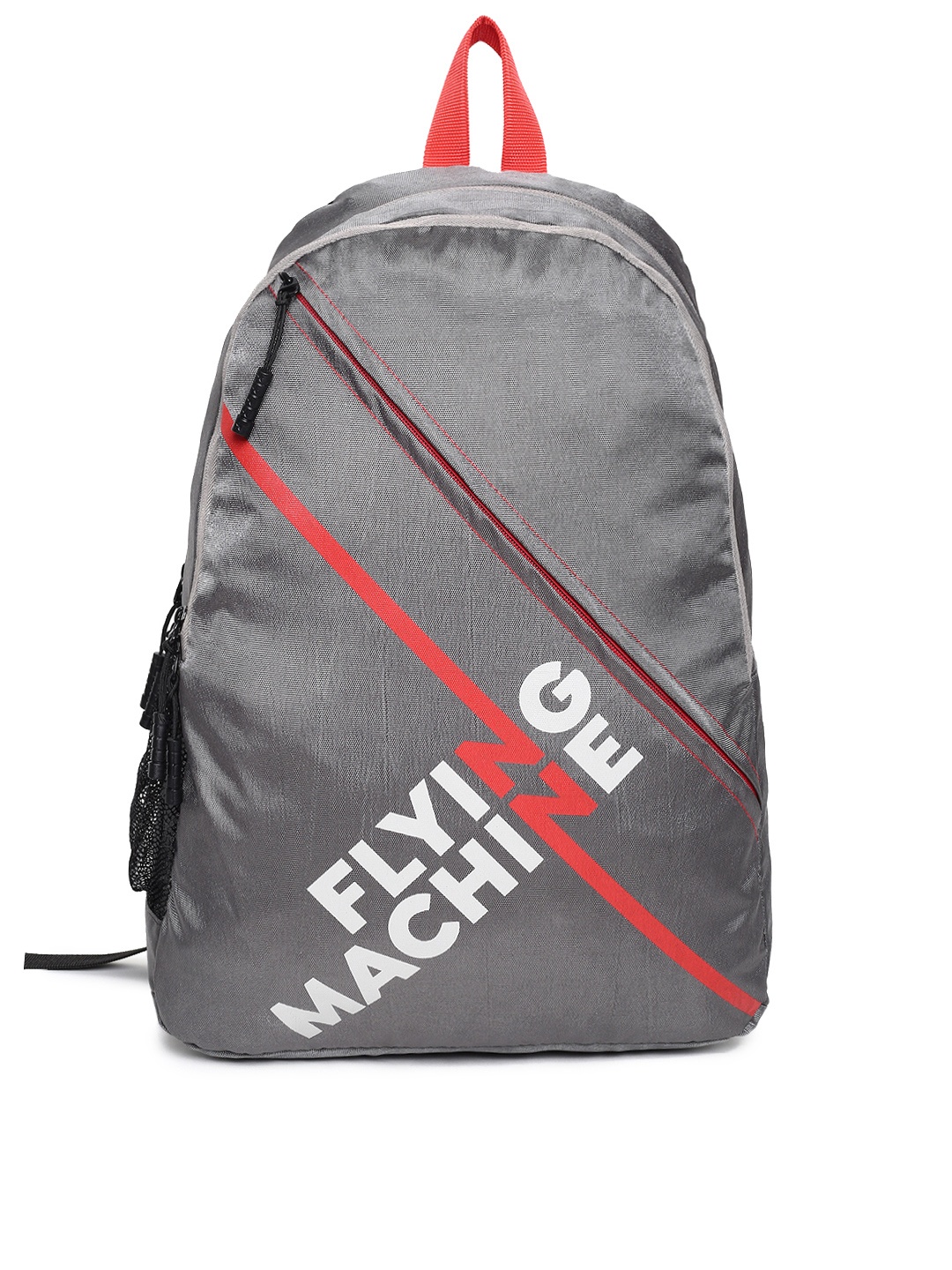 

Flying Machine Men Grey Brand Logo Backpack