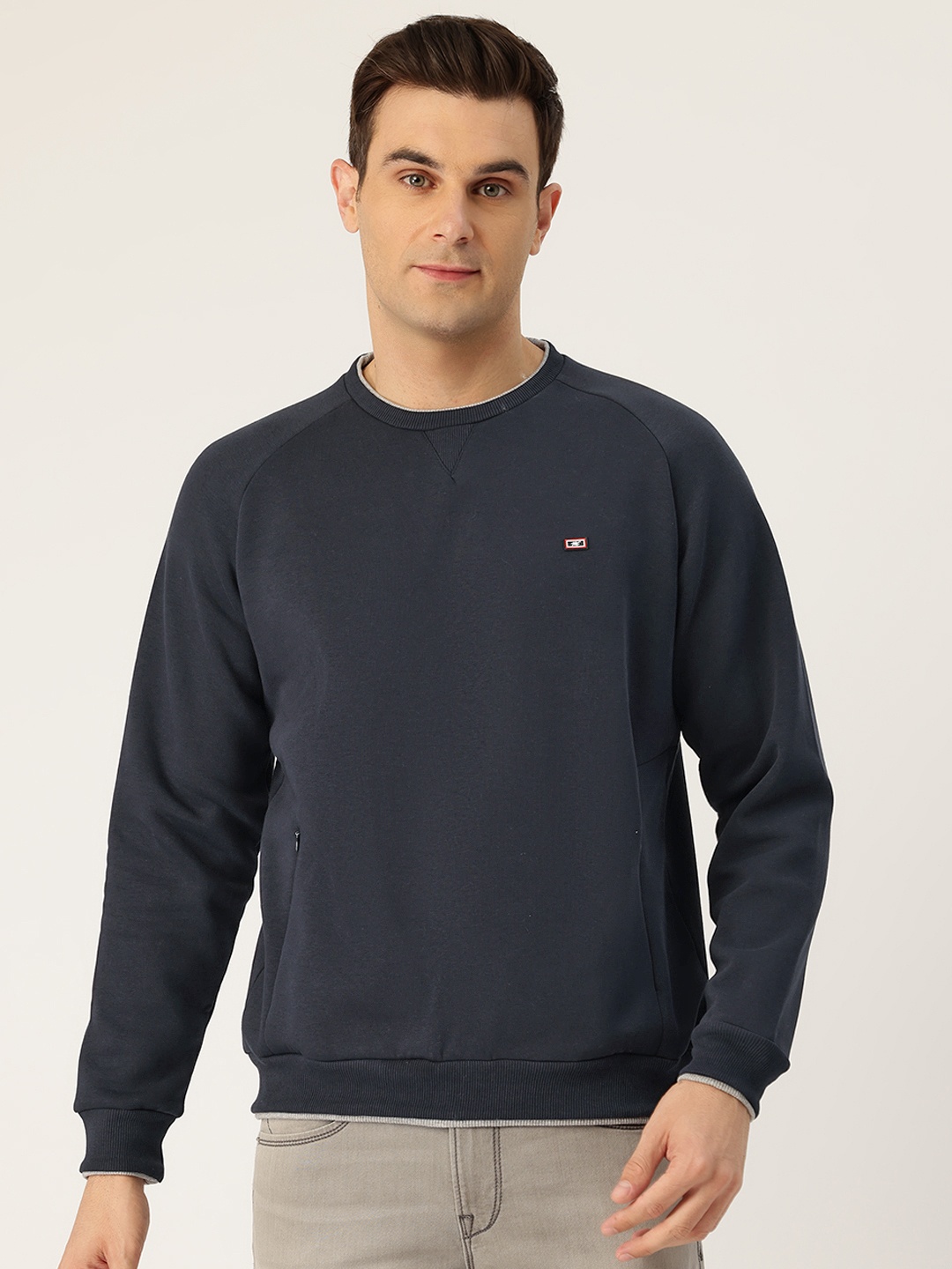 

Monte Carlo Men Raglan Sleeves Sweatshirt, Navy blue