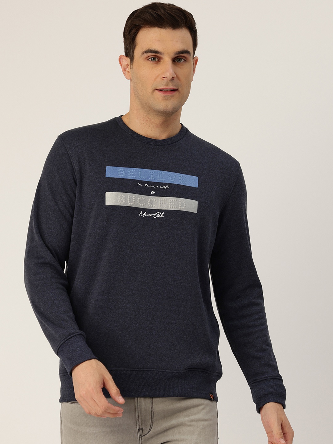 

Monte Carlo Men Printed Sweatshirt, Navy blue