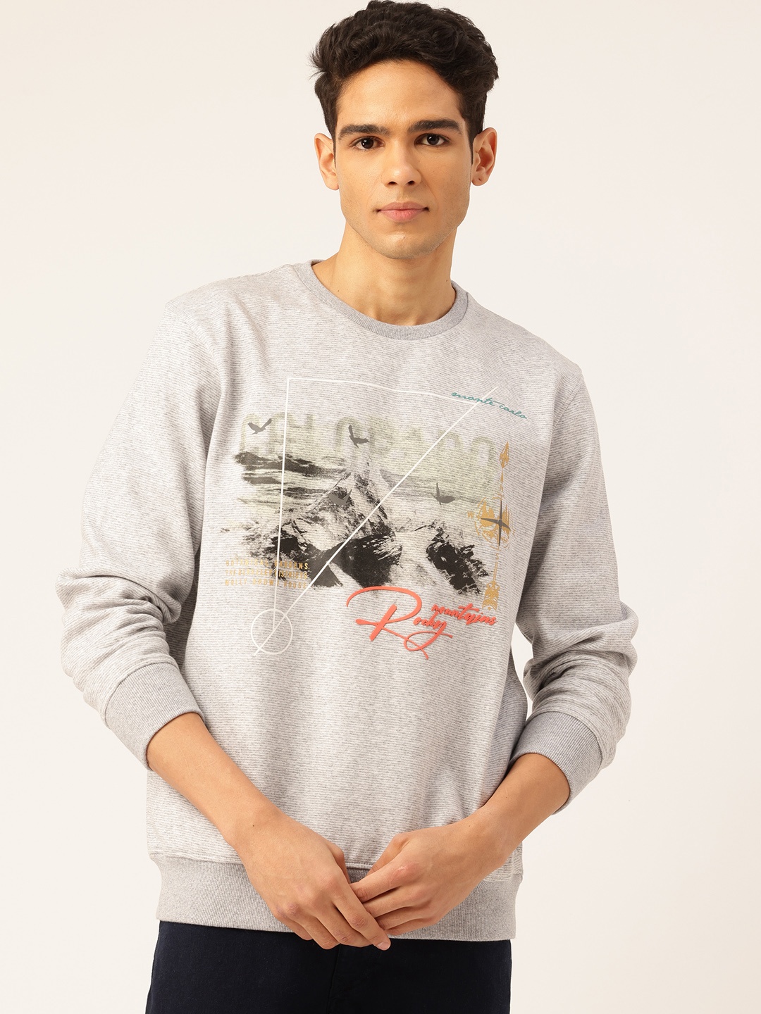 

Monte Carlo Graphic Print Pullover, Grey