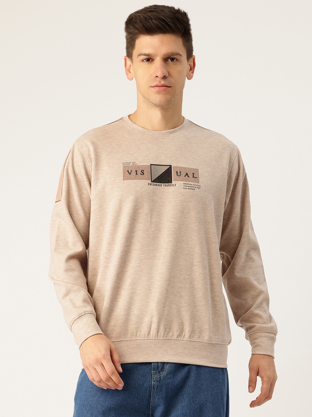 

Monte Carlo Printed Sweatshirt, Beige
