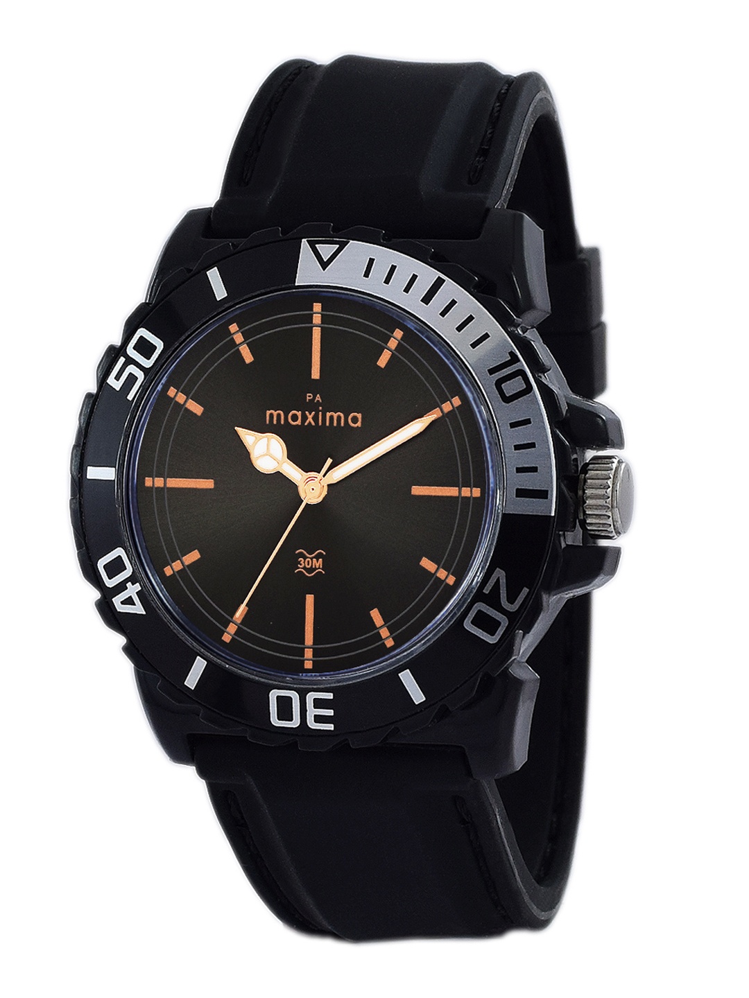 

maxima Men Analogue Watch O-68140PPGW, Black