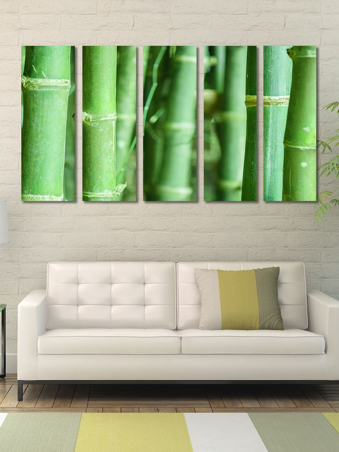 

999Store Green Set of 5 Nature Wall Art