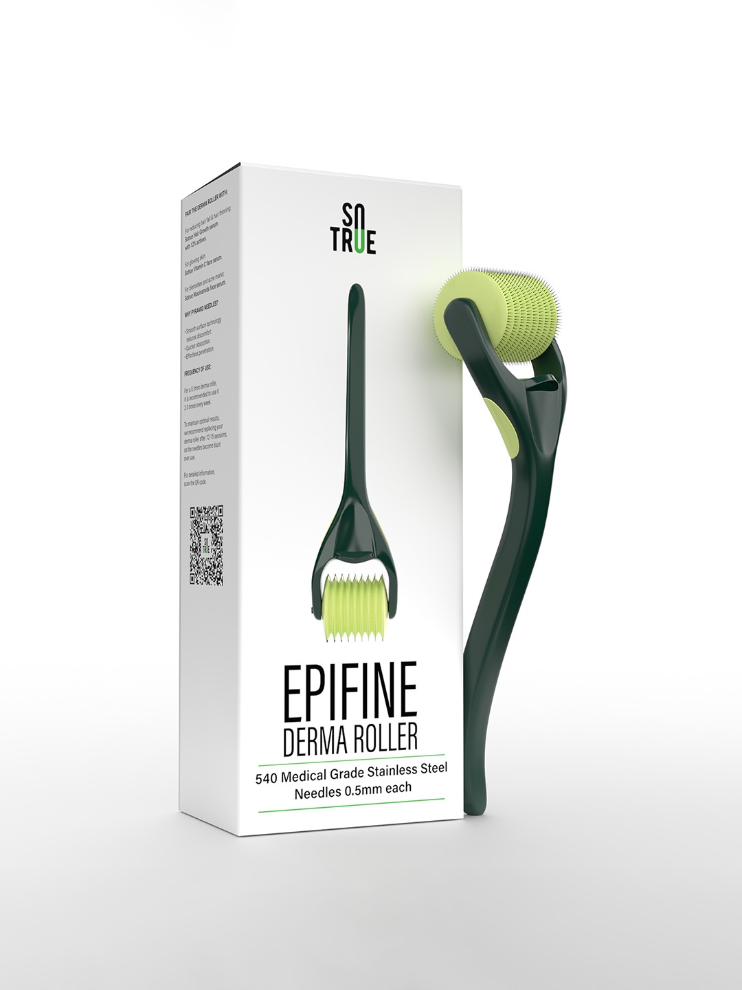 

SOTRUE Epifine Derma Roller For Hair Growth - Green