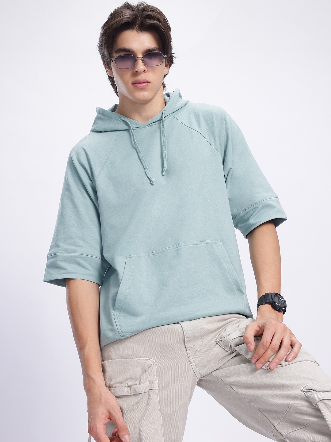 

Kook N Keech Urban Chill Relaxed Hooded Sweatshirt, Green