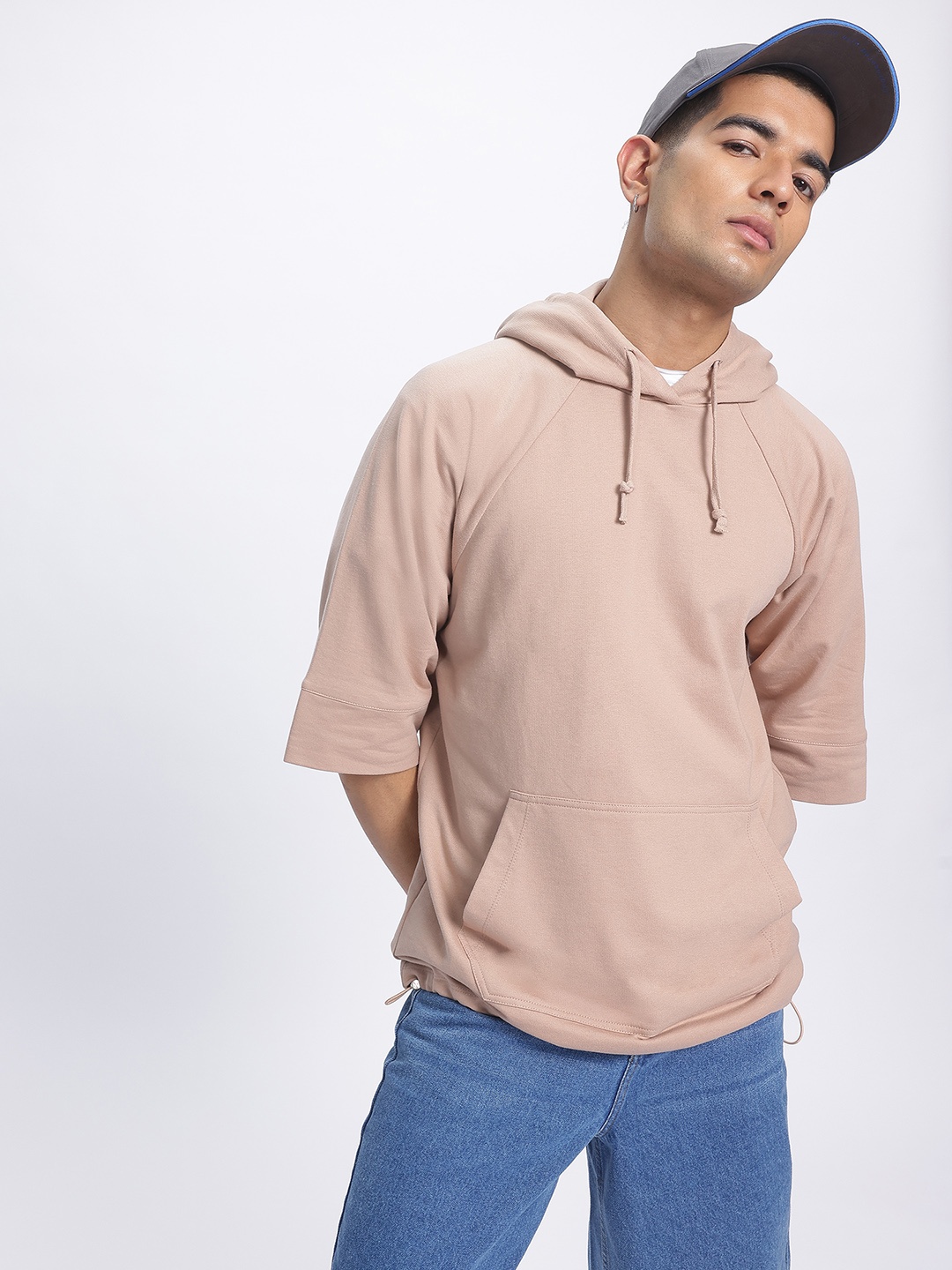 

Kook N Keech Urban Ease Relaxed Hooded Sweatshirt, Beige