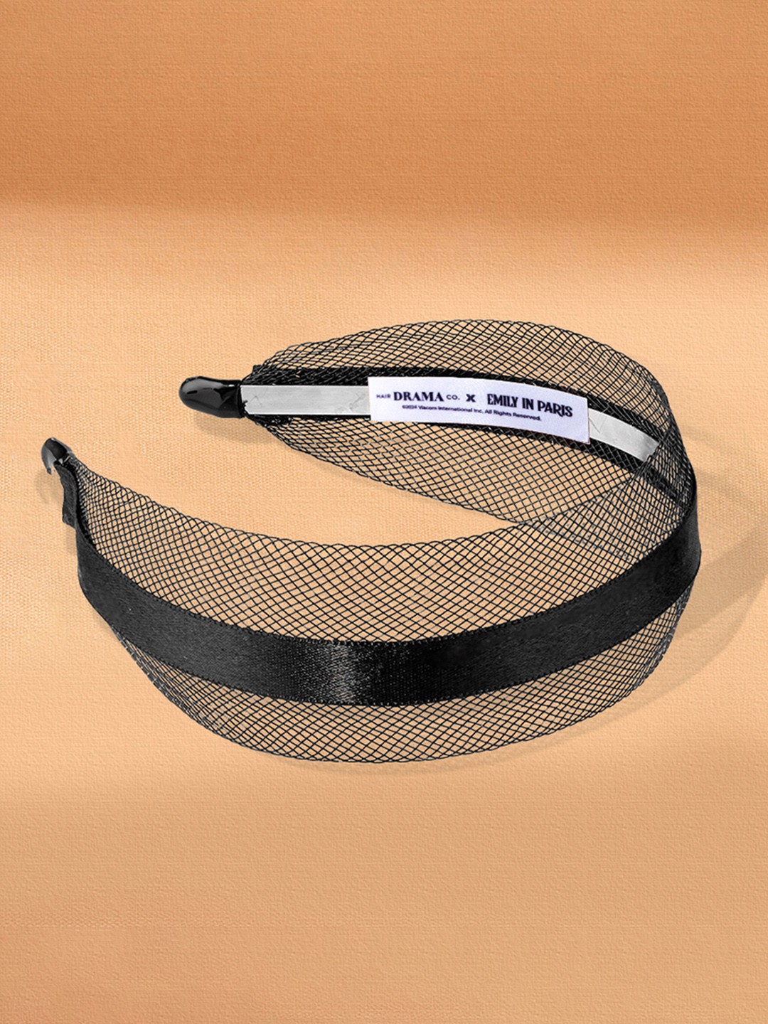 

HAIR DRAMA CO. Women Net Hairband, Black