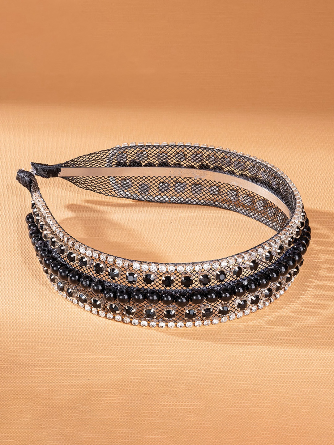 

HAIR DRAMA CO. Women Embellished Hairband, Black