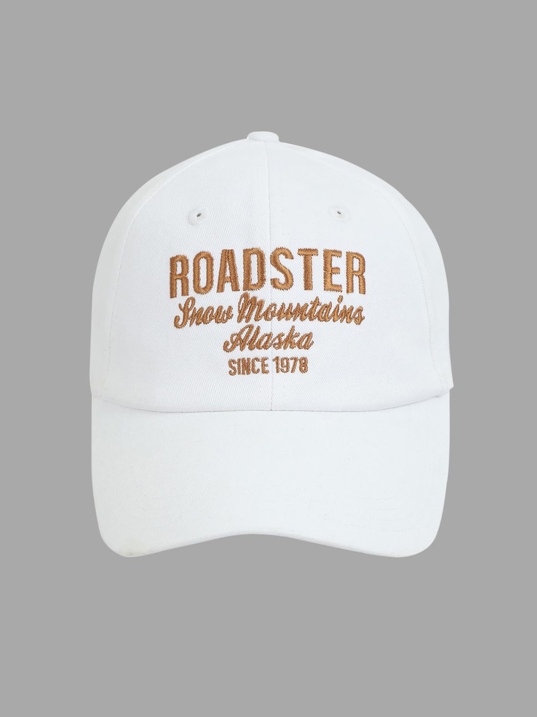 

The Roadster Lifestyle Co Adults Embroidered Cotton Cap, White