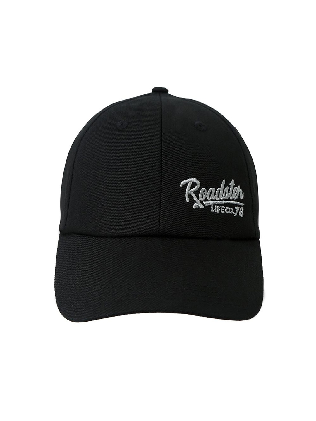 

The Roadster Lifestyle Co Unisex Embroidered Cotton Baseball Cap, Black