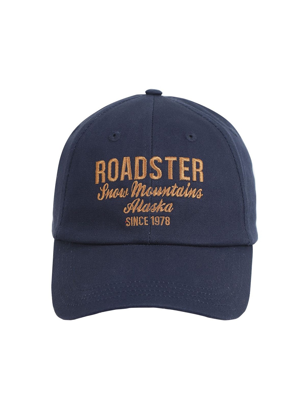 

The Roadster Lifestyle Co Unisex Embroidered Cotton Baseball Cap, Navy blue