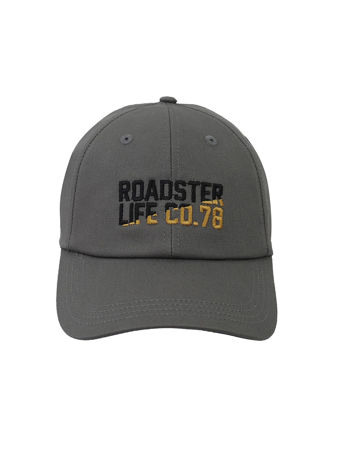 

The Roadster Lifestyle Co Unisex Embroidered Cotton Baseball Cap, Grey