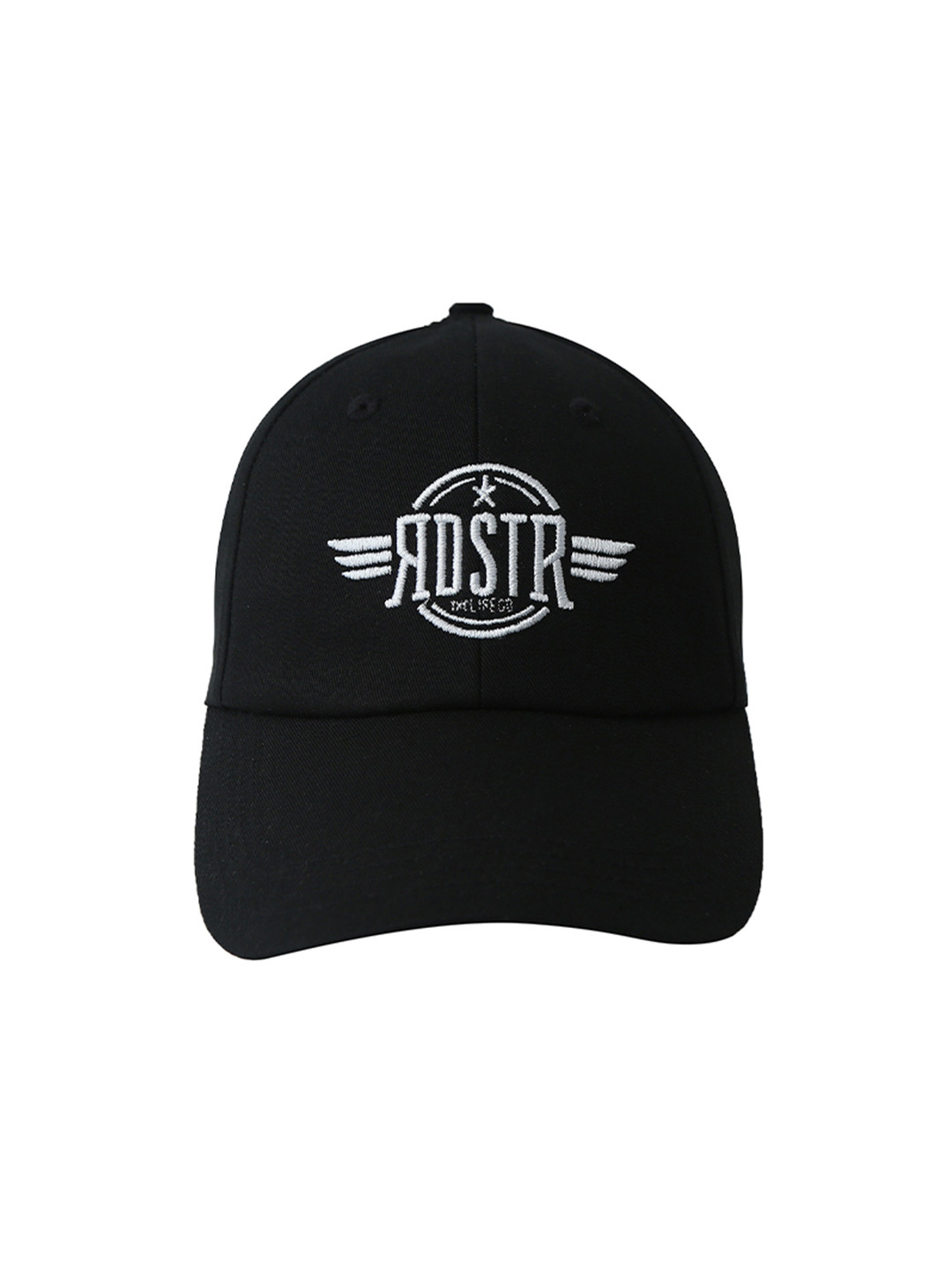 

The Roadster Lifestyle Co Unisex Embroidered Cotton Cap, Black