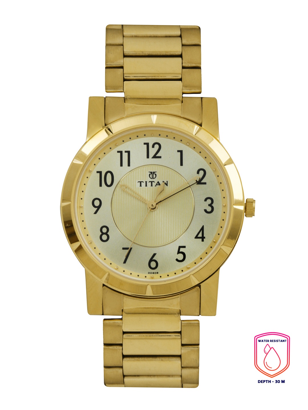 

Titan Men Gold-Toned Dial Watch 1647YM02