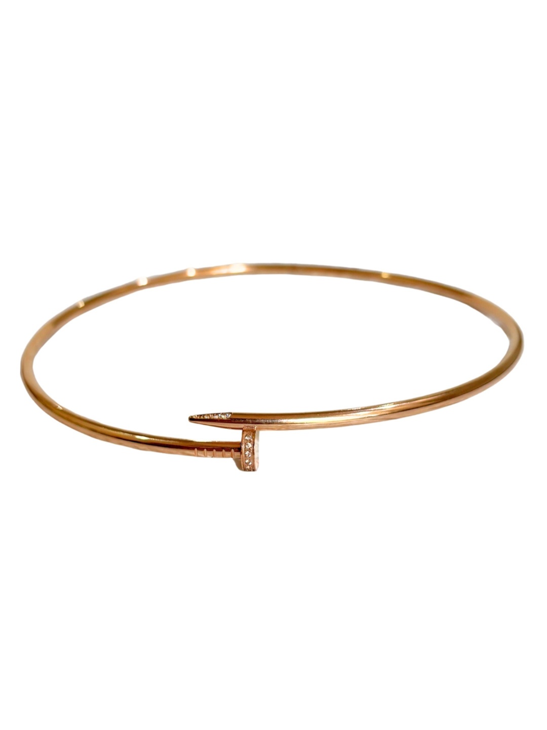 

SALVE Stainless Steel Nail Choker Necklace, Gold