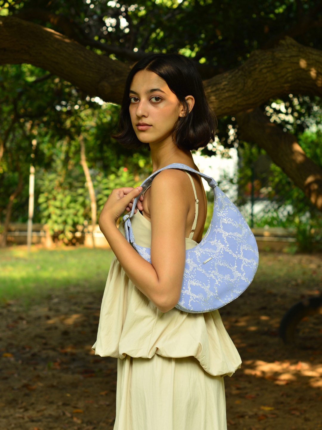

EcoRight Half Moon Hobo Bag, Blue