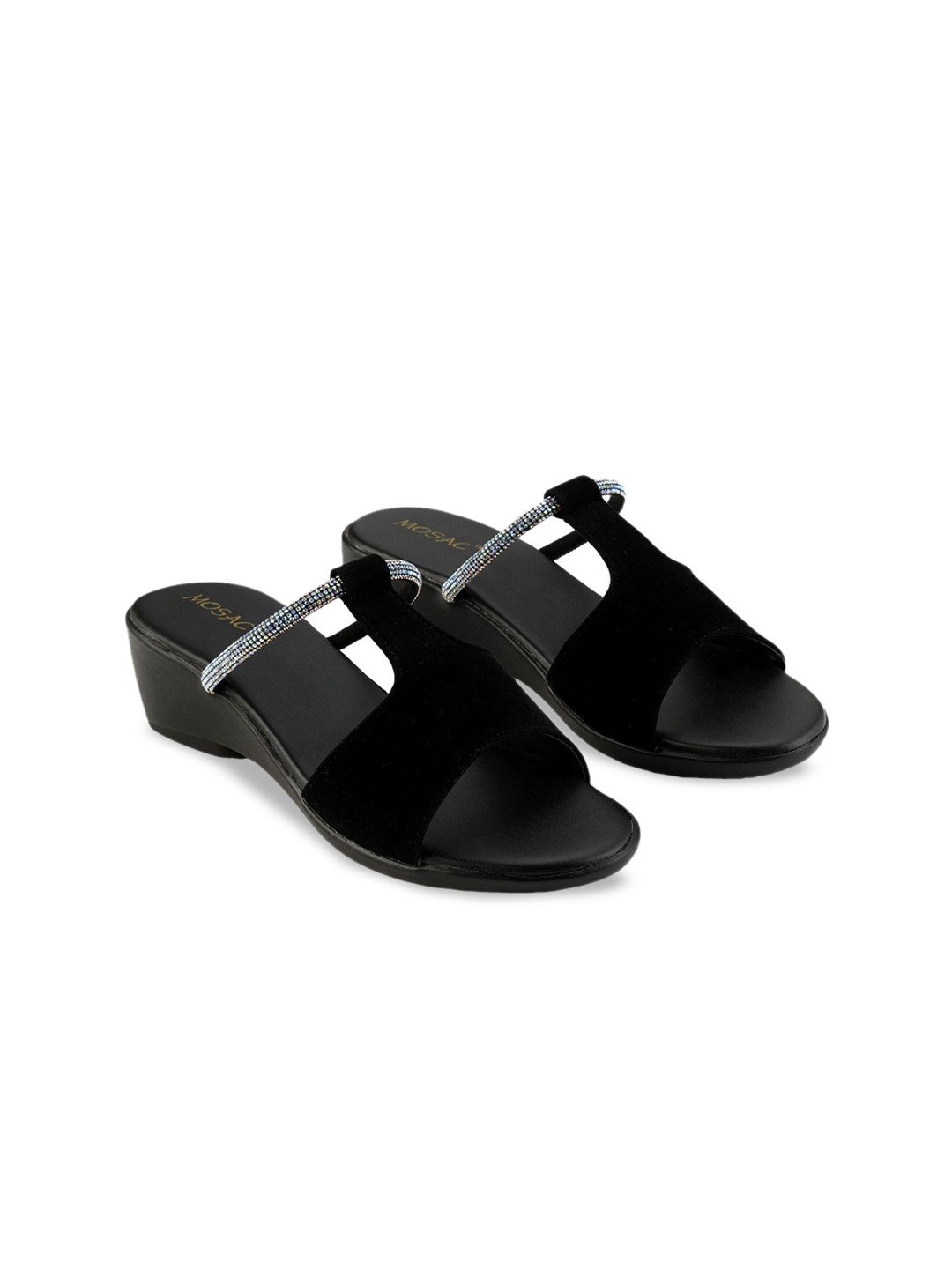 

MOSAC Party Platform Sandals, Black