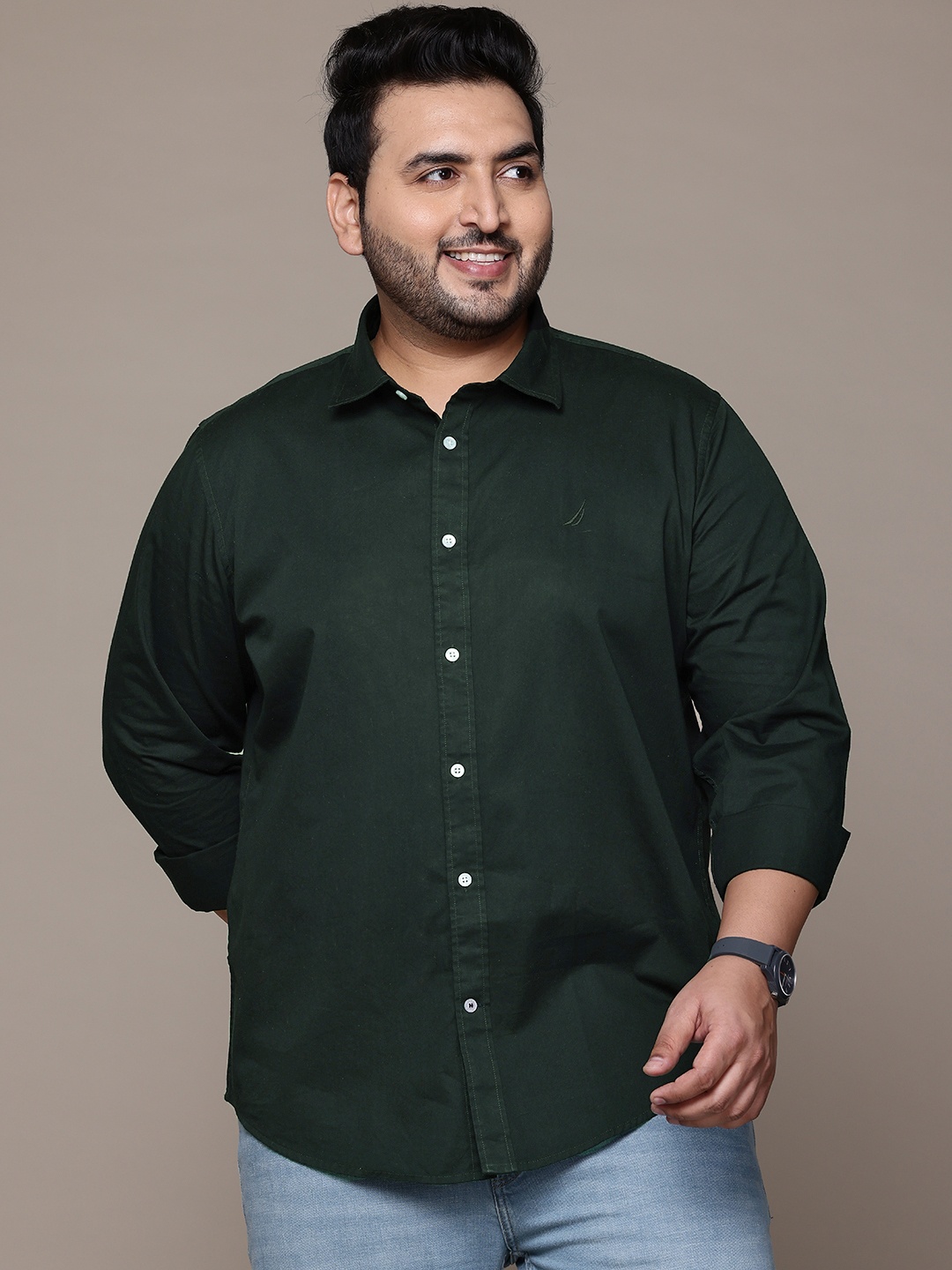 

Nautica Plus Size Smart Slim Fit Casual Shirt, Green