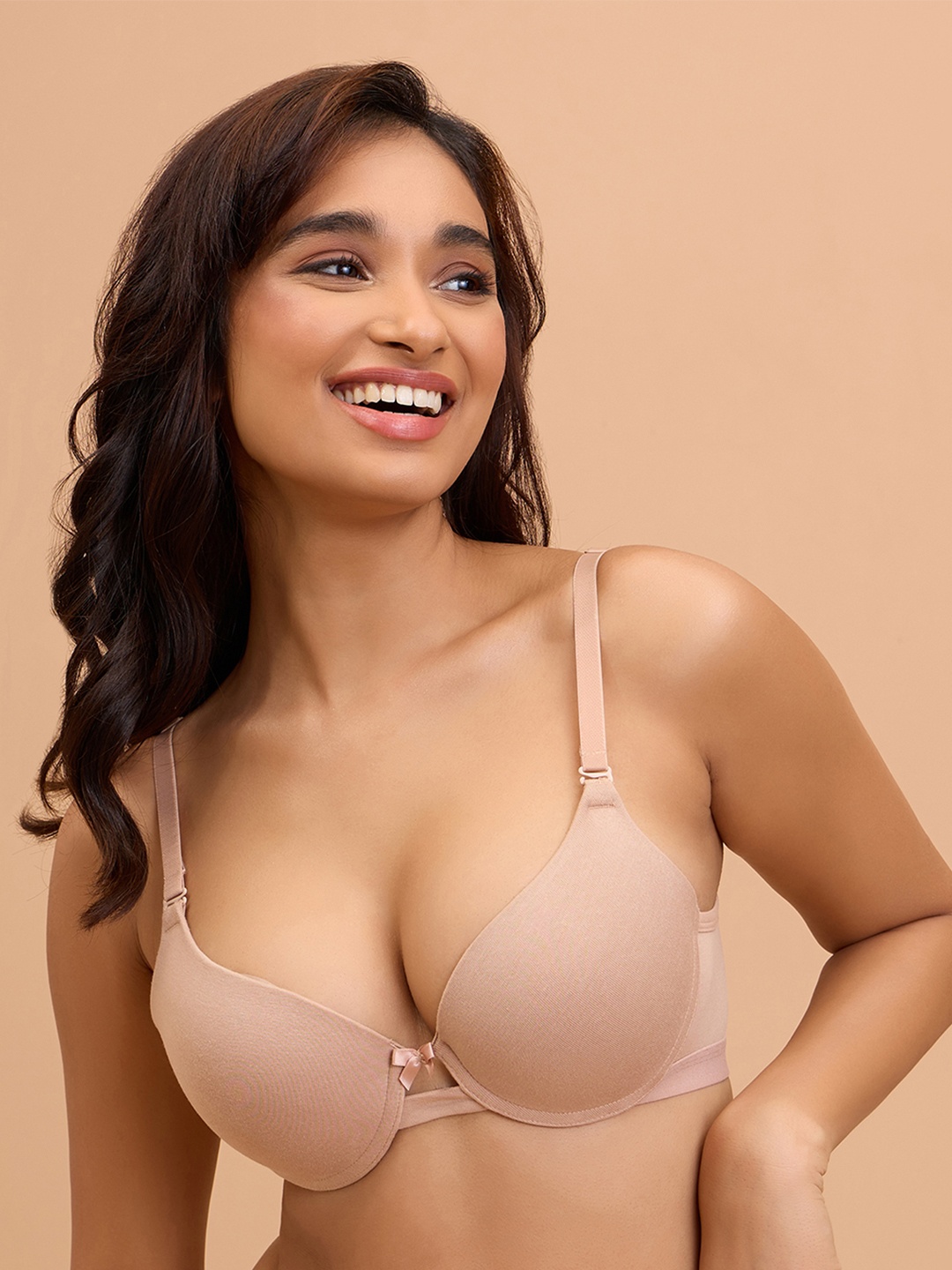 

Nykd Bra Medium Coverage Underwired Lightly Padded, Nude