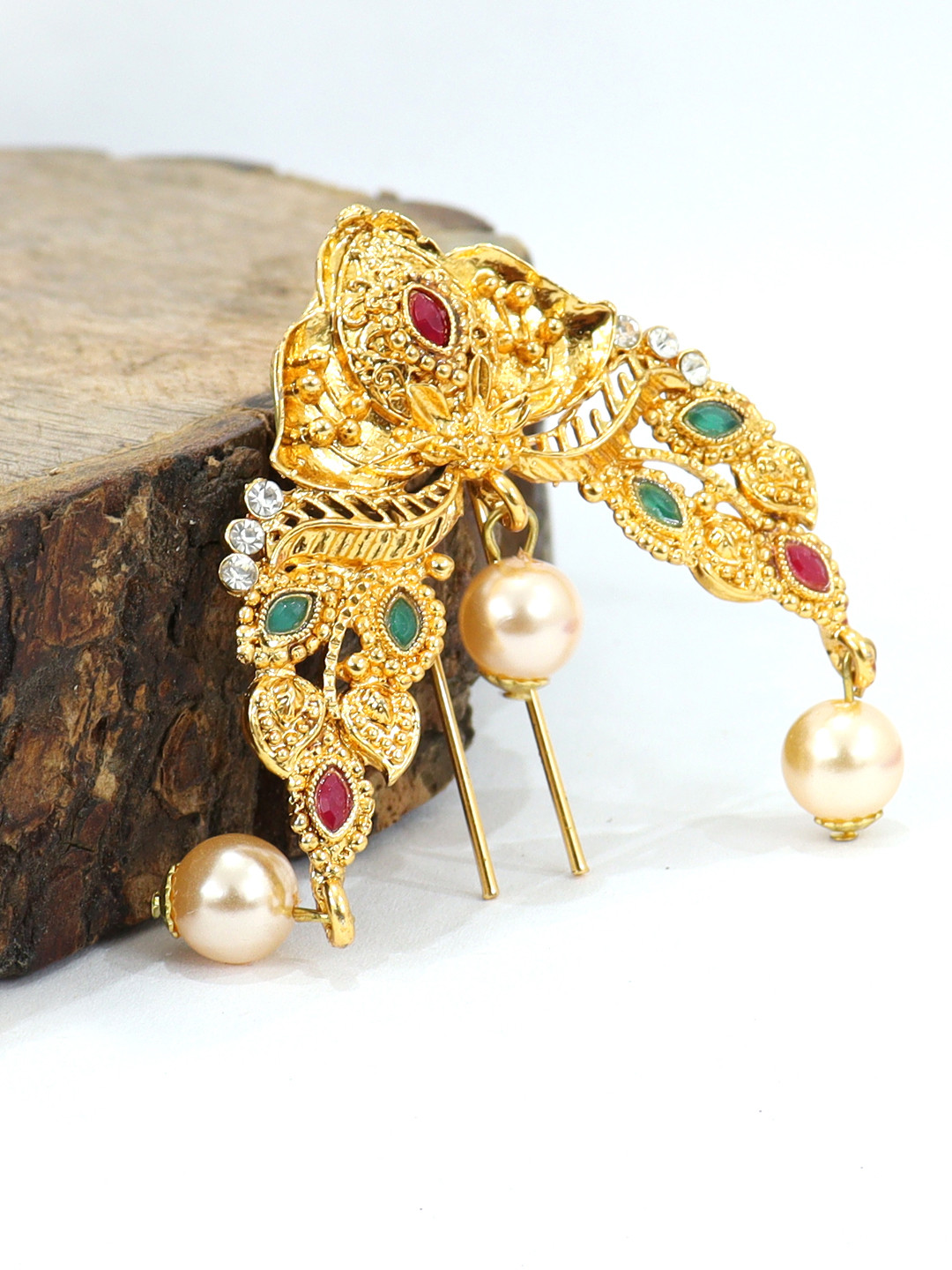 

Krelin Women Hair Accessory Set Aambada Juda Pin, Gold