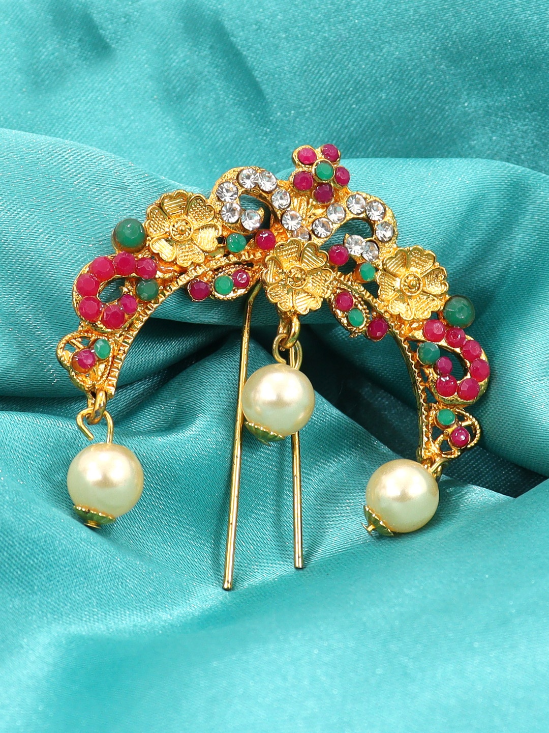 

Krelin Women Hair Accessory Set Aambada Juda Pin, Gold
