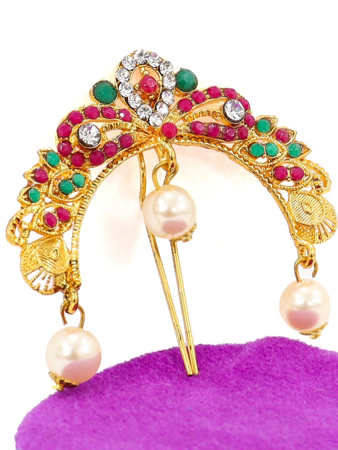 

Krelin Women Hair Accessory Set Aambada Juda Pin, Gold