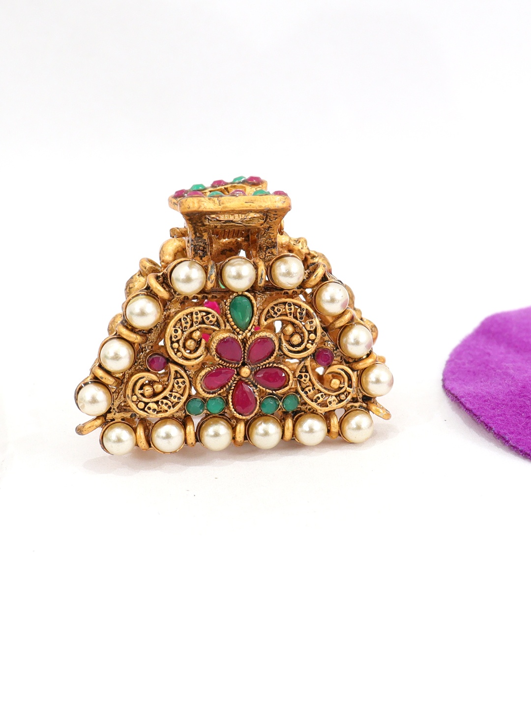

FIMBUL Women Traditional Hair Claw Clip, Gold