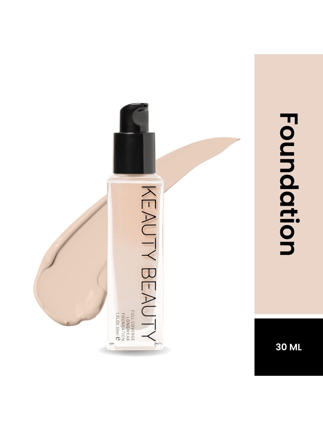 

Keauty Beauty Long Wear Full Coverage Matte Foundation 30 ml Shade 02, Nude