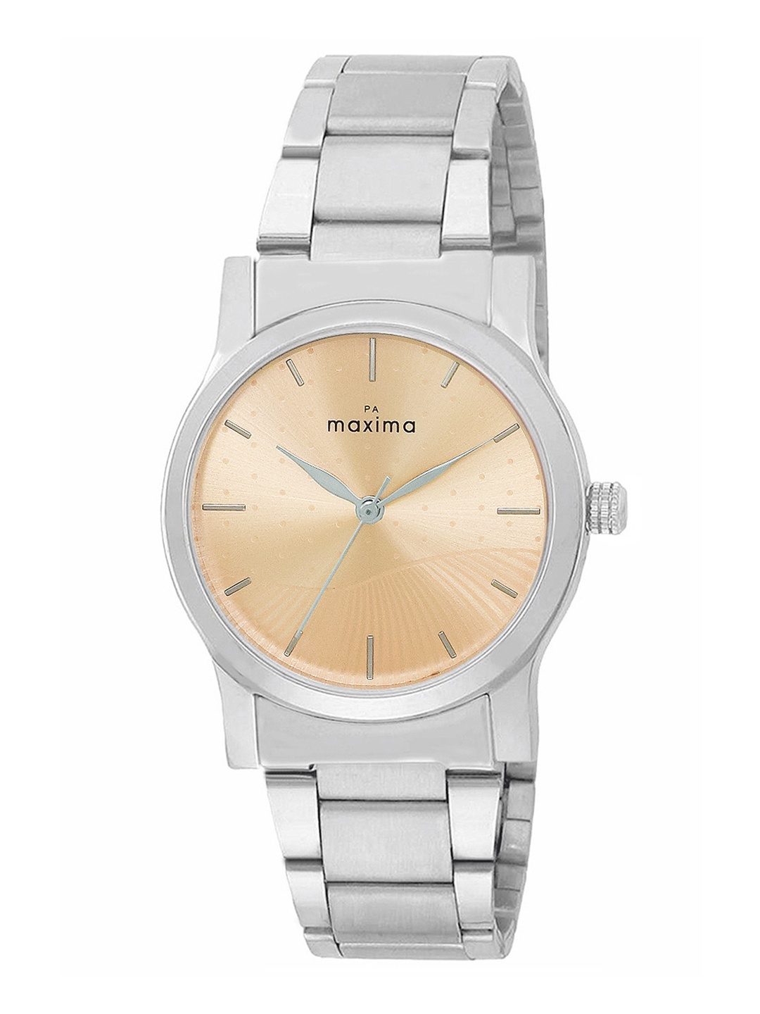

maxima Women Attivo Printed Bracelet Style Analogue Watch 68213CMLI, Rose gold