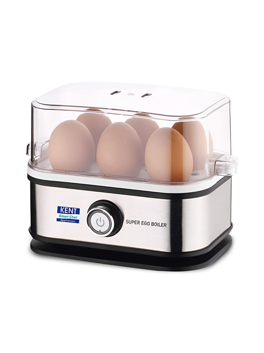 

Kent Silver Toned & Black Stainless Steel Automatic Turn Off Super Egg Boiler