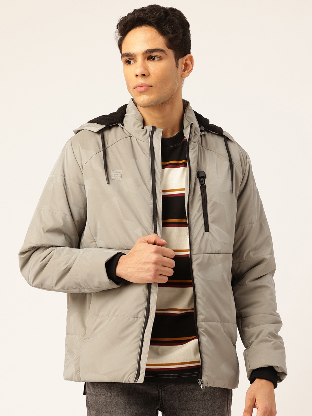 

Monte Carlo Hooded Padded Jacket, Grey