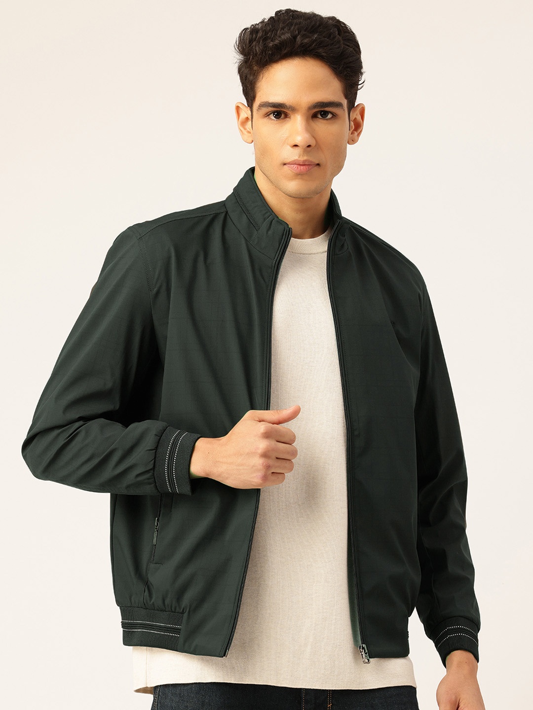 

Monte Carlo Mock Collar Bomber Jacket, Green