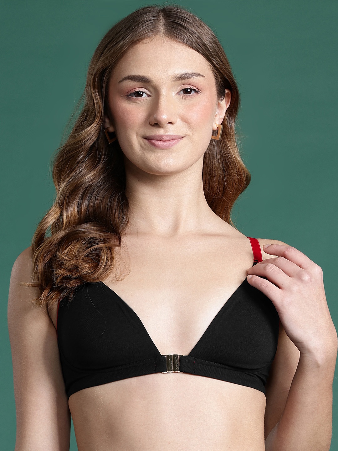 

DressBerry Medium Coverage Bra, Black