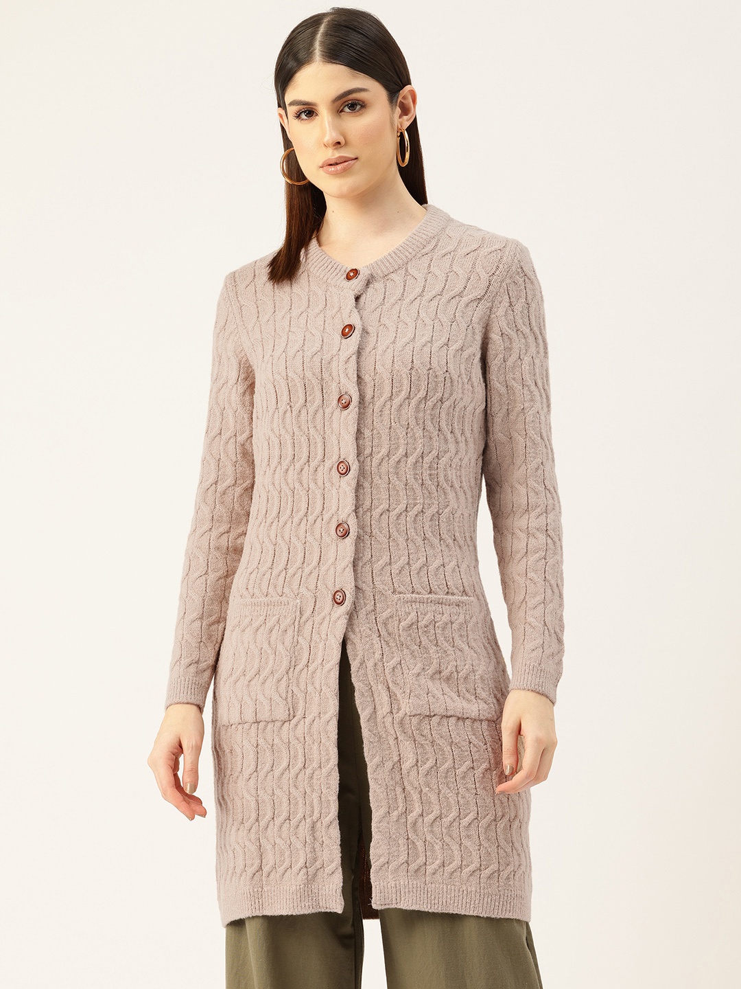 

APSLEY Self Design Overcoat, Taupe