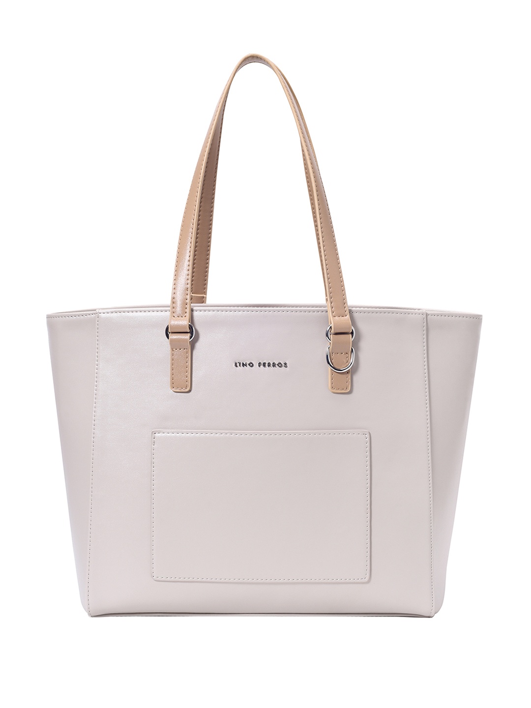 

Lino Perros Structured Shoulder Bag, Beige