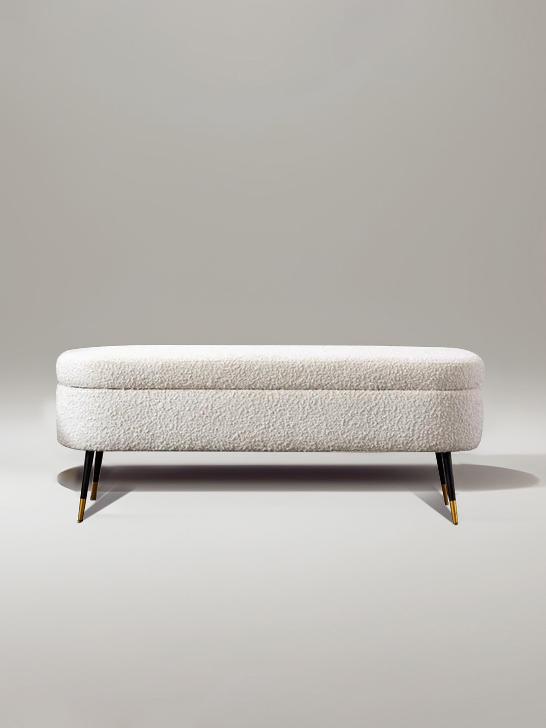 

nestroots White Cushioned Escape Bench