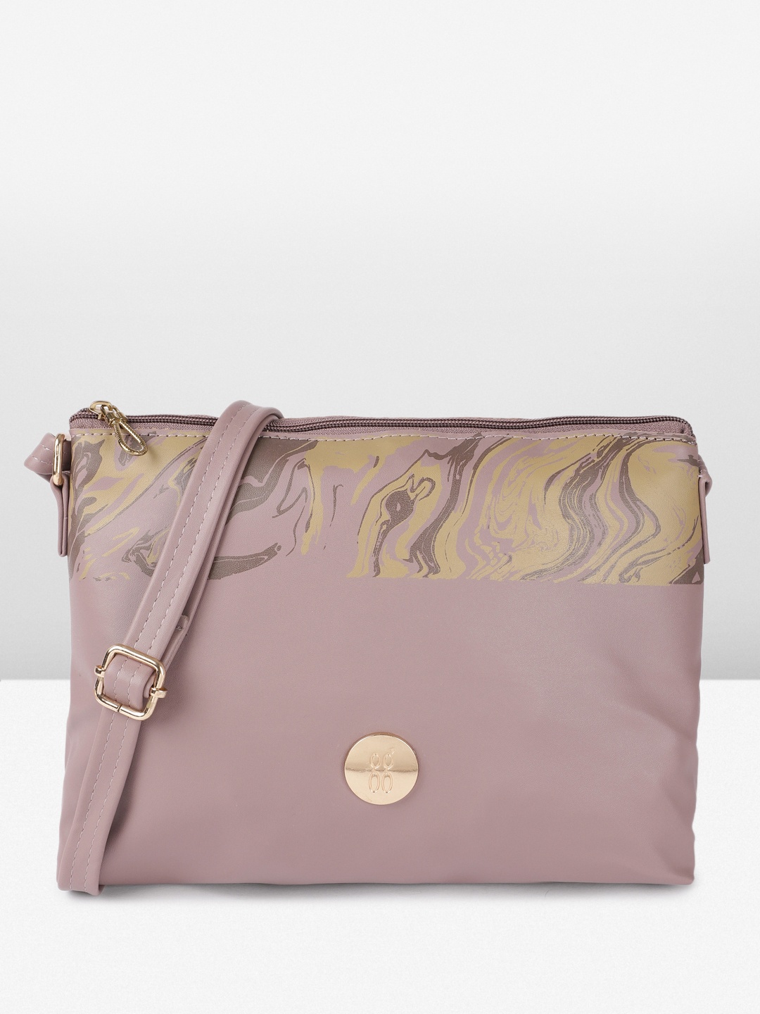 

Baggit Abstract Printed Lxe Elfman Hh Magen Structured Sling Bag, Mauve