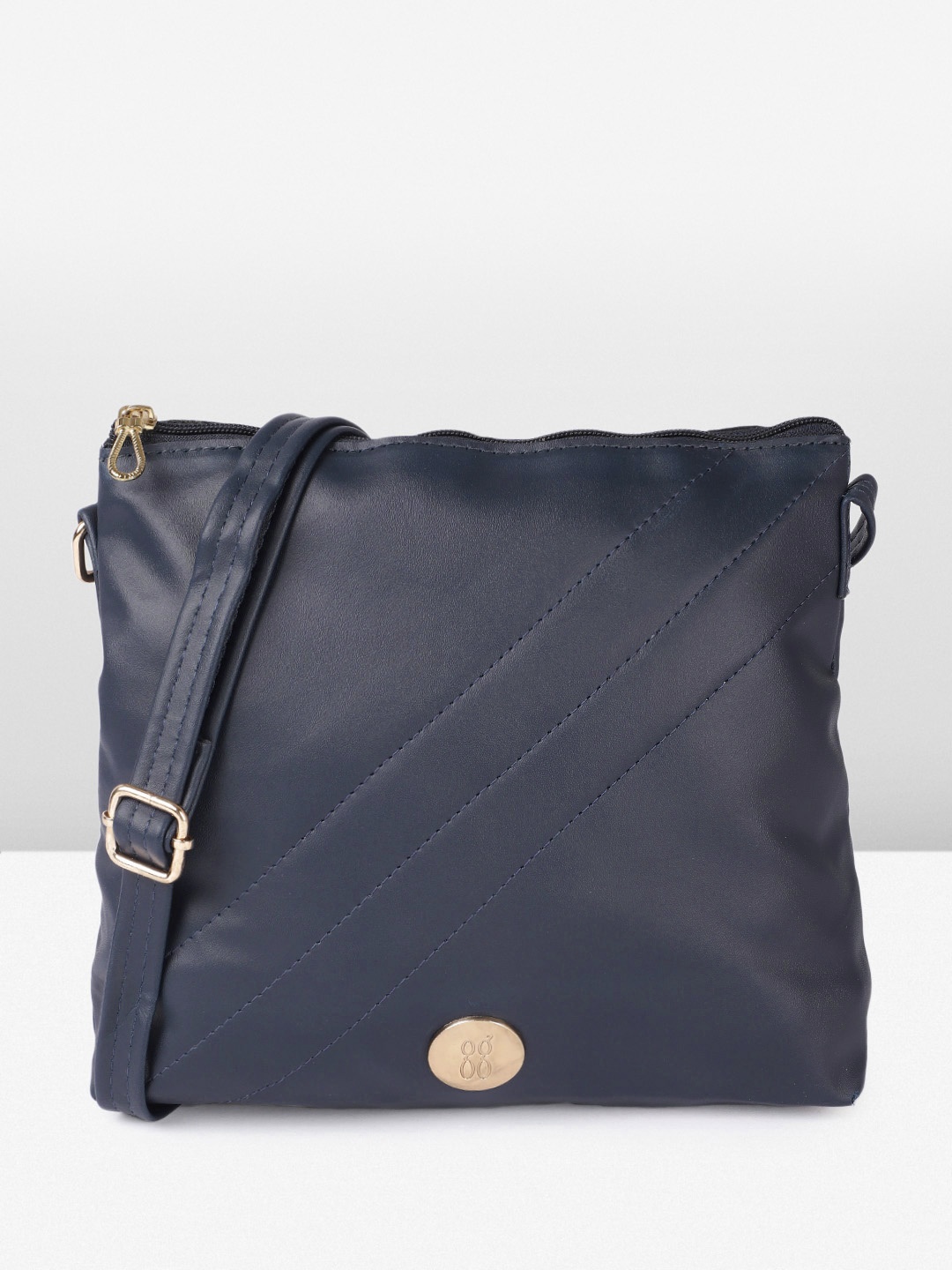 

Baggit Lxe Yoo Hh Magen Self Design Oversized Structured Sling Bag, Blue